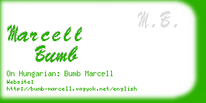 marcell bumb business card